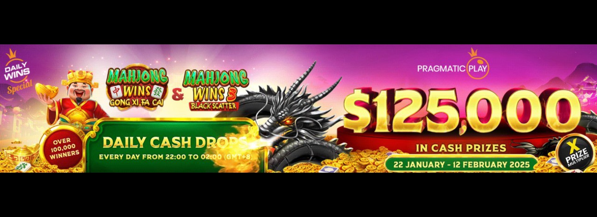 Pragmatic Play - Daily Wins Special: Mahjong Wins Cash Drops 